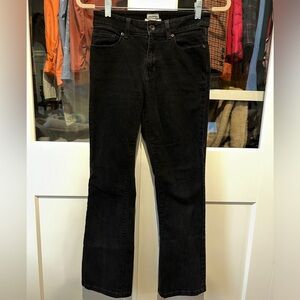 L.L. Bean Women's Black Straight Leg Jeans